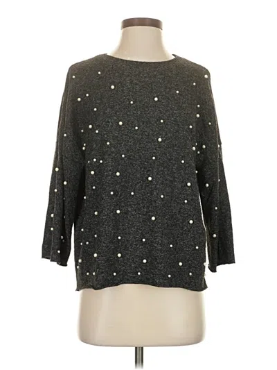 Pre-owned Zara Pullover Sweater In Gray