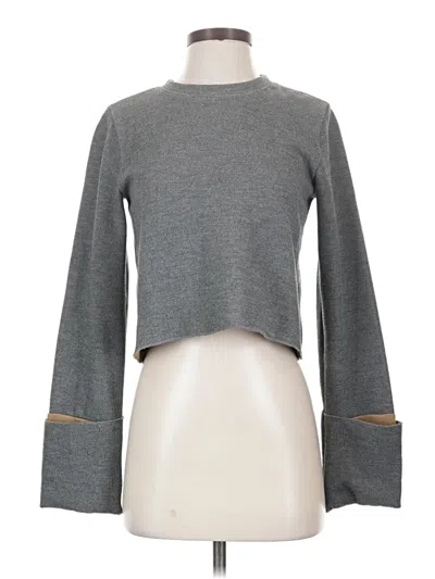 Pre-owned Zara Pullover Sweater In Gray