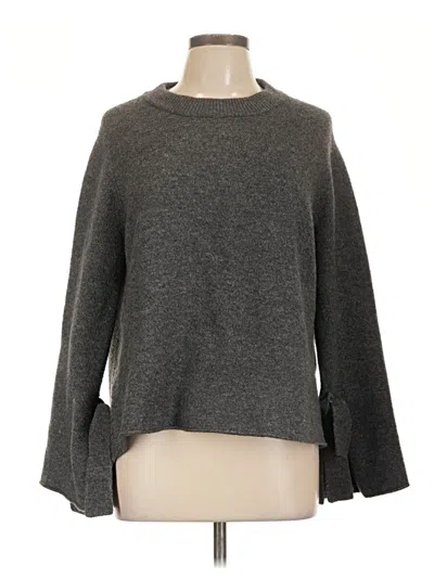 Pre-owned Zara Pullover Sweater In Gray