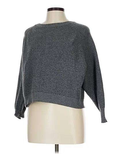 Pre-owned Zara Pullover Sweater In Gray