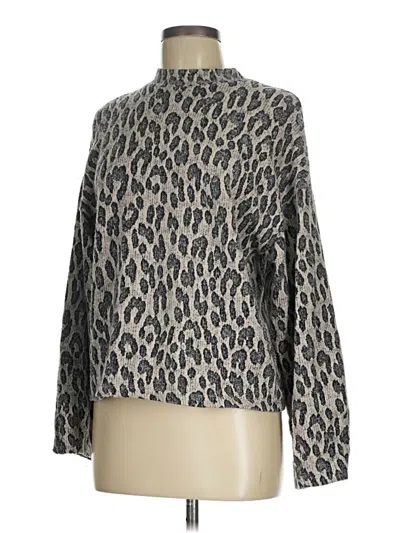 Pre-owned Zara Pullover Sweater In Gray