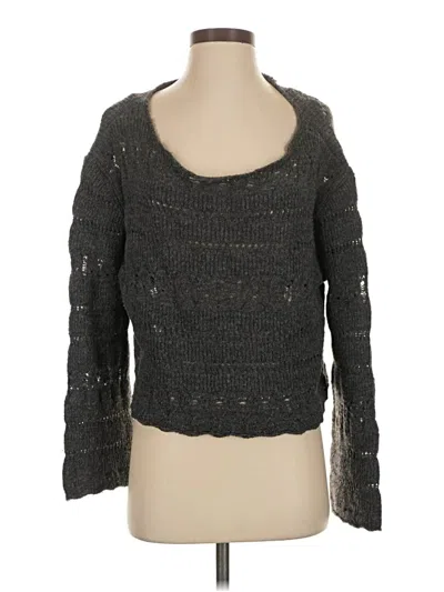 Pre-owned Zara Pullover Sweater In Gray