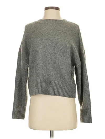 Pre-owned Zara Pullover Sweater In Gray