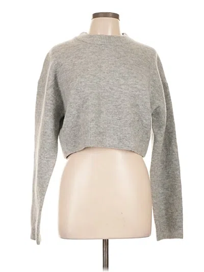 Pre-owned Zara Pullover Sweater In Gray