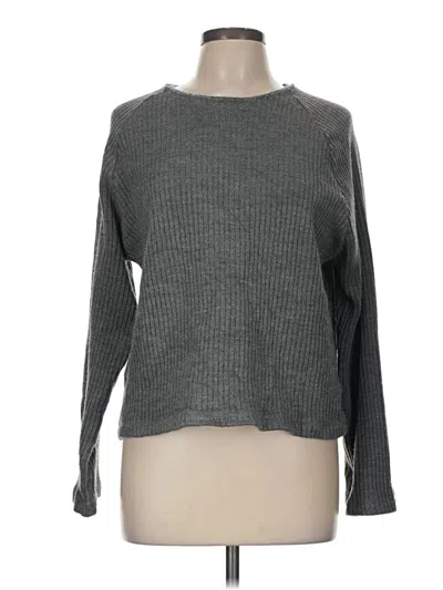 Pre-owned Zara Pullover Sweater In Gray