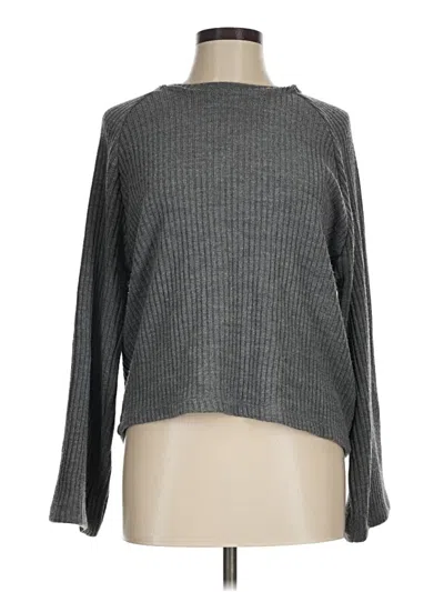 Pre-owned Zara Pullover Sweater In Gray