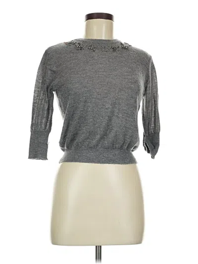 Pre-owned Zara Pullover Sweater In Gray