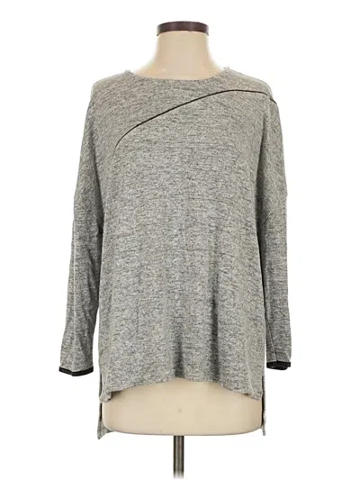 Pre-owned Zara Pullover Sweater In Gray