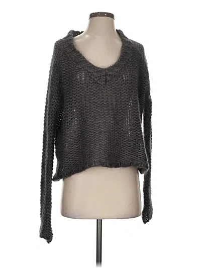 Pre-owned Zara Pullover Sweater In Gray