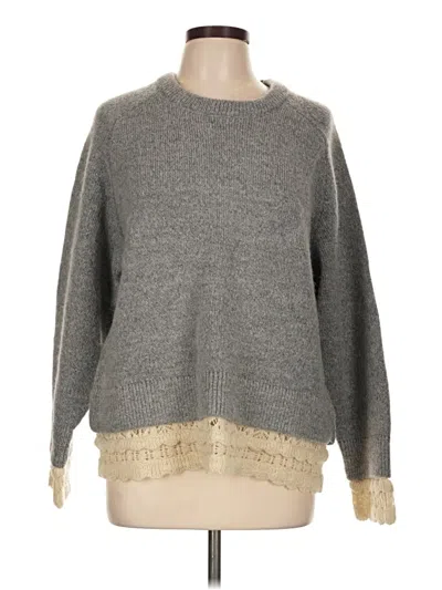 Pre-owned Zara Pullover Sweater In Gray