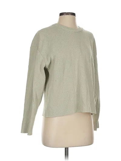Pre-owned Zara Pullover Sweater In Green