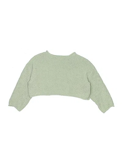 Pre-owned Zara Kids' Pullover Sweater In Green