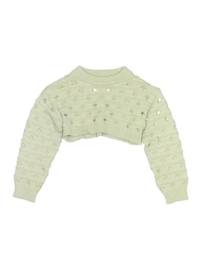 Pre-owned Zara Kids' Pullover Sweater In Green
