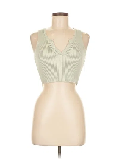 Pre-owned Zara Pullover Sweater In Green