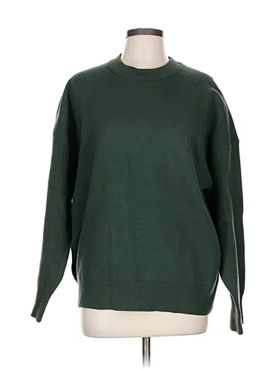 Pre-owned Zara Pullover Sweater In Green