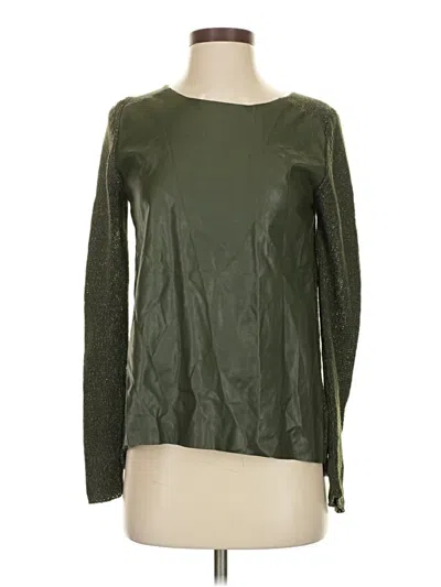 Pre-owned Zara Pullover Sweater In Green