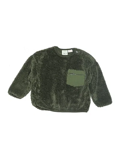 Pre-owned Zara Kids' Pullover Sweater In Green