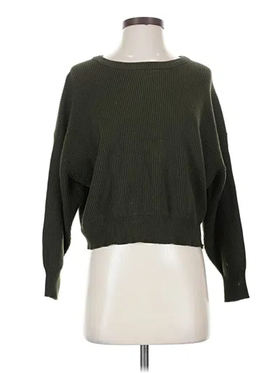 Pre-owned Zara Pullover Sweater In Green
