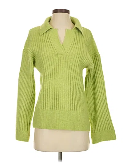 Pre-owned Zara Pullover Sweater In Green