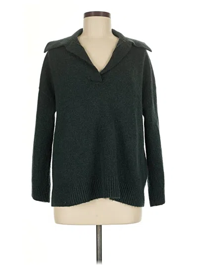 Pre-owned Zara Pullover Sweater In Green