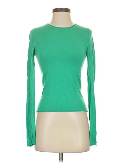 Pre-owned Zara Pullover Sweater In Green