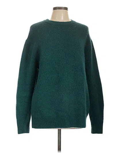 Pre-owned Zara Pullover Sweater In Green