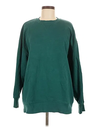 Pre-owned Zara Pullover Sweater In Green