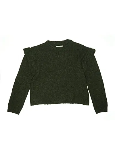 Pre-owned Zara Kids' Pullover Sweater In Green