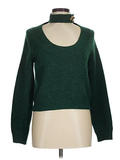 Pre-owned Zara Pullover Sweater In Green