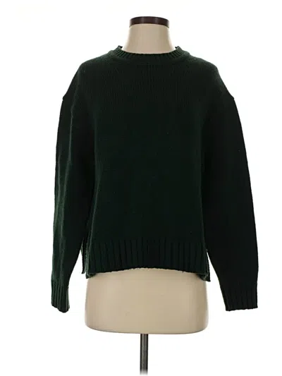 Pre-owned Zara Pullover Sweater In Green