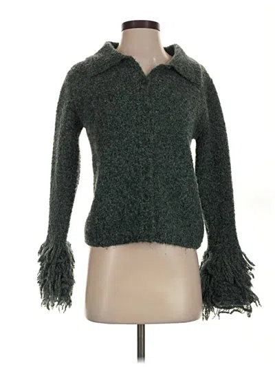 Pre-owned Zara Pullover Sweater In Green