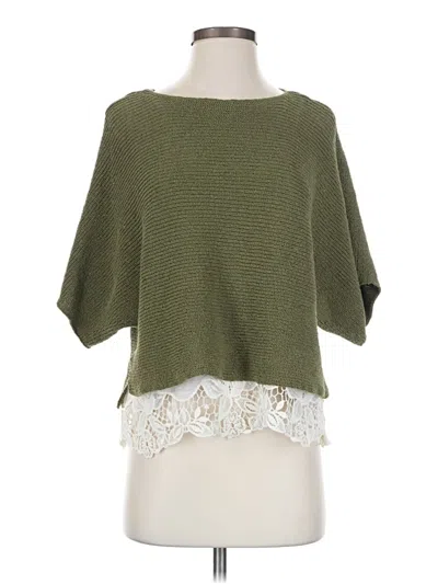 Pre-owned Zara Pullover Sweater In Green