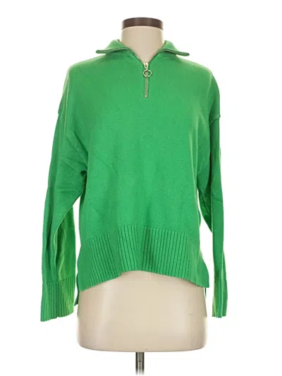 Pre-owned Zara Pullover Sweater In Green