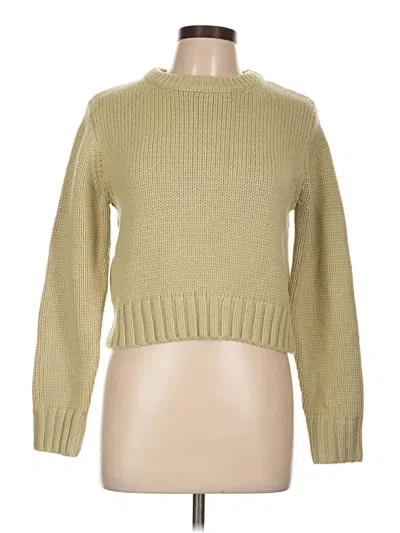 Pre-owned Zara Pullover Sweater In Green