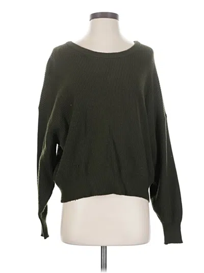 Pre-owned Zara Pullover Sweater In Green