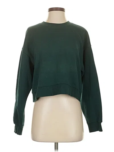 Pre-owned Zara Pullover Sweater In Green