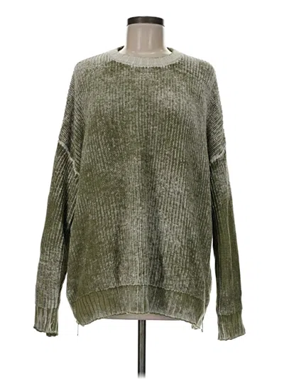 Pre-owned Zara Pullover Sweater In Green