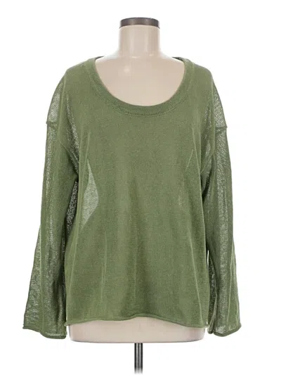 Pre-owned Zara Pullover Sweater In Green