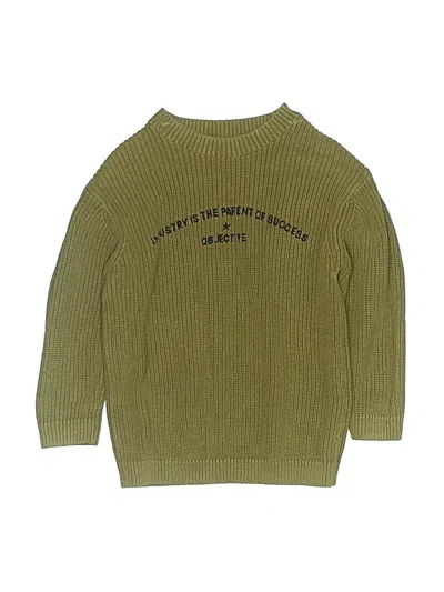 Pre-owned Zara Kids' Pullover Sweater In Green