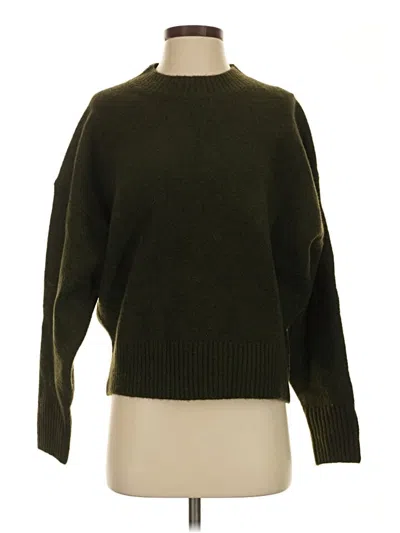 Pre-owned Zara Pullover Sweater In Green