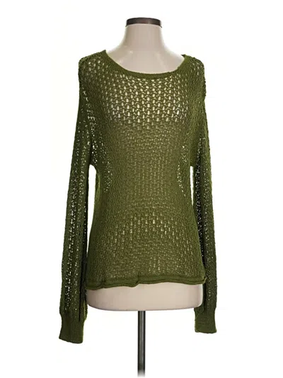 Pre-owned Zara Pullover Sweater In Green
