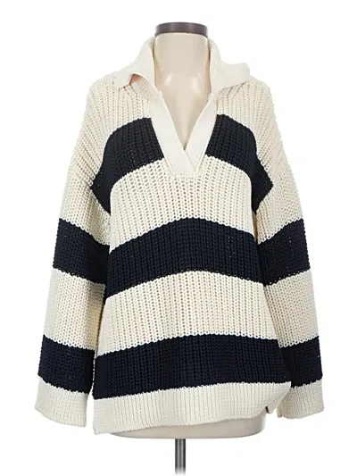 Pre-owned Zara Pullover Sweater In Ivory