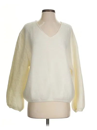 Pre-owned Zara Pullover Sweater In Ivory