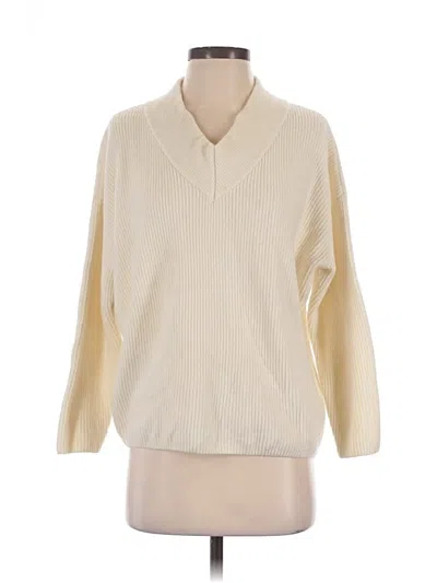 Pre-owned Zara Pullover Sweater In Ivory