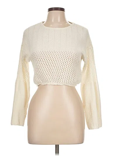 Pre-owned Zara Pullover Sweater In Ivory