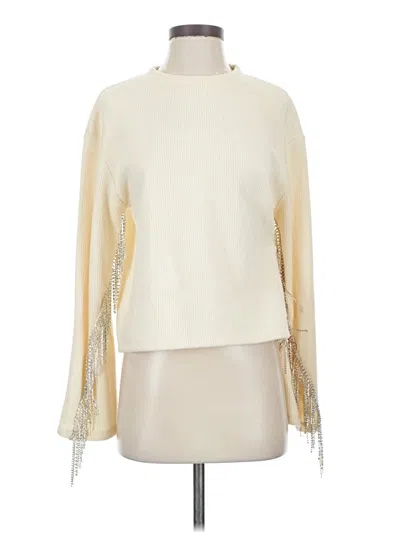 Pre-owned Zara Pullover Sweater In Ivory