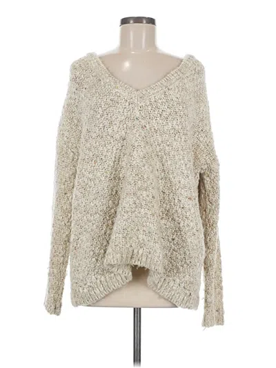 Pre-owned Zara Pullover Sweater In Ivory