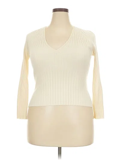 Pre-owned Zara Pullover Sweater In Ivory