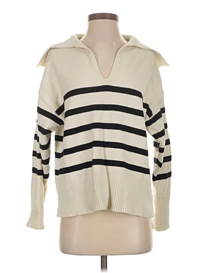 Pre-owned Zara Pullover Sweater In Ivory