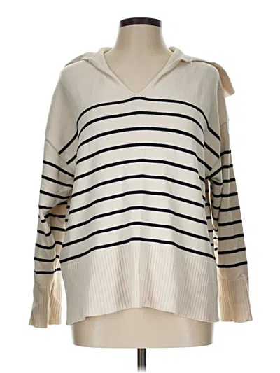 Pre-owned Zara Pullover Sweater In Ivory